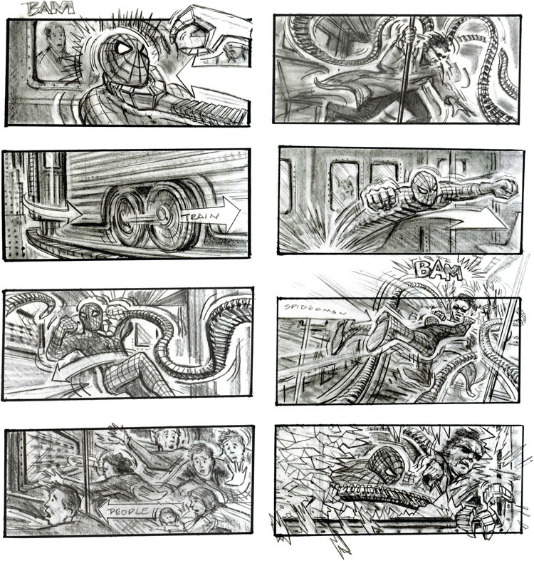 spiderman-2-storyboard-by-chris-buchinsky